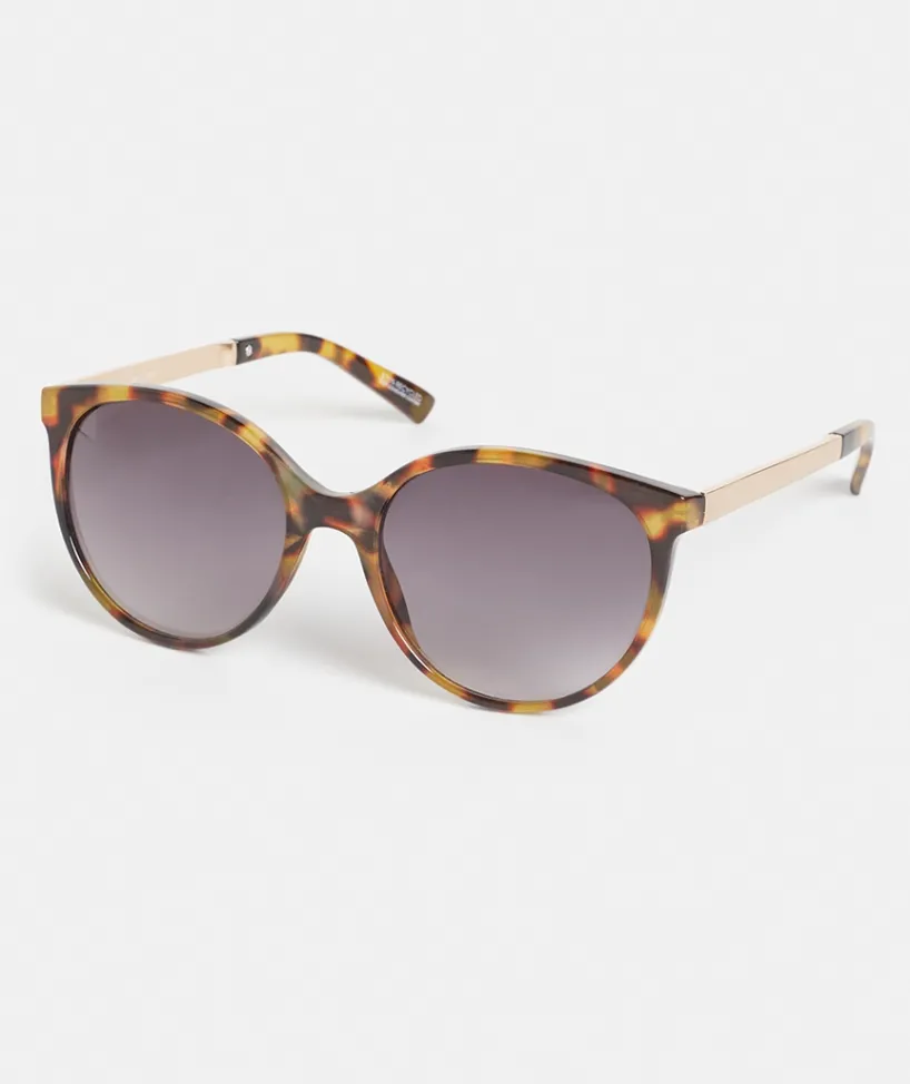 Sussan Sunglasses>Biarritz Tort Round Sunglasses