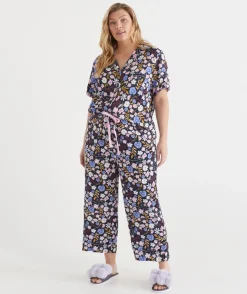 Sussan Pyjama Sets>Blooming Florals Short Sleeve Novelty Pyjama Set