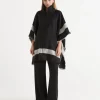 Sussan Wraps & Ponchos>Bold Stripe Collared Cape
