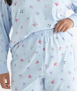 Sussan Pyjama Sets>Bow Print Novelty Pyjama Set