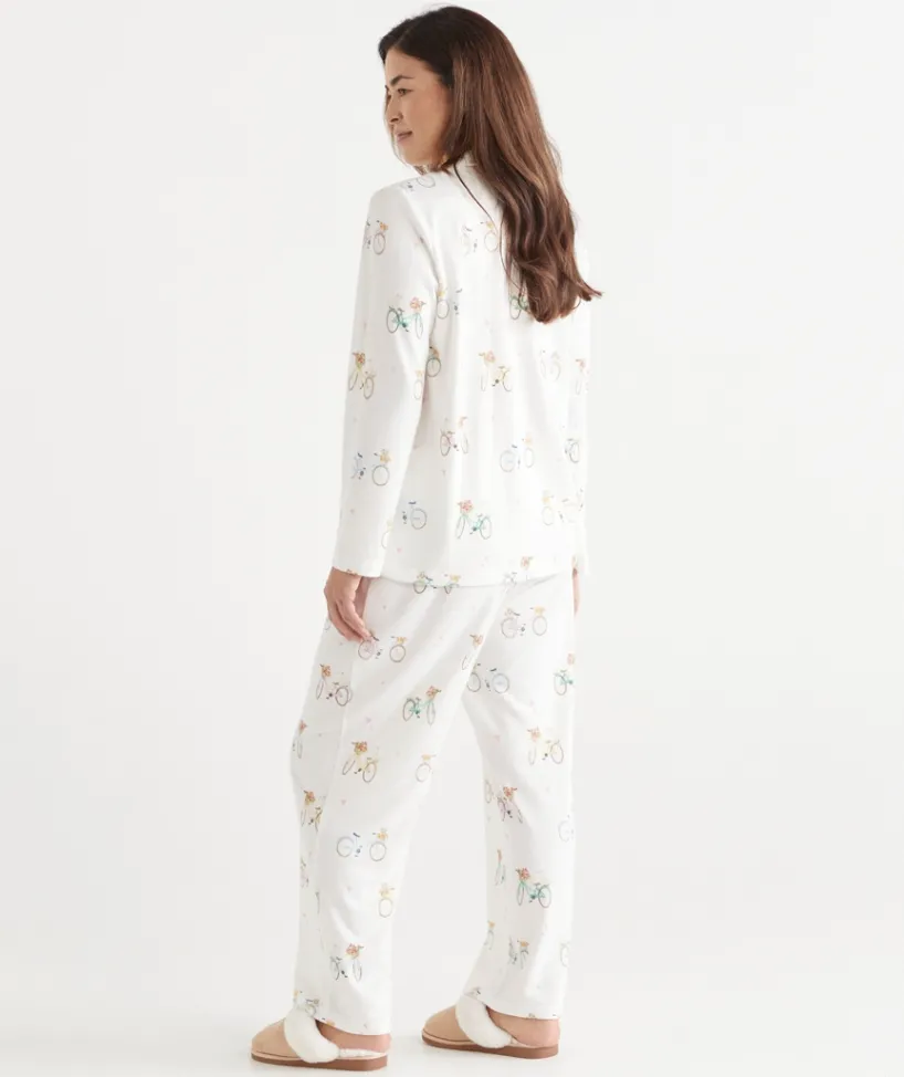 Sussan Pyjama Sets>Brushed Bike Buddies Novelty Pyjama Set