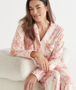 Sussan Pyjama Sets>Brushed Blossom Floral Print Pyjama Set