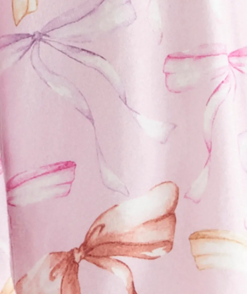 Sussan Pyjama Sets>Brushed Bow Print Novelty Pyjama Set