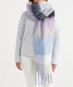 Sussan Knit Accessories|Scarves>Brushed Check Scarf -