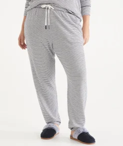Sussan Pyjama Bottoms|Everyday Icons>Brushed Stripe Tapered Pyjama Pant -
