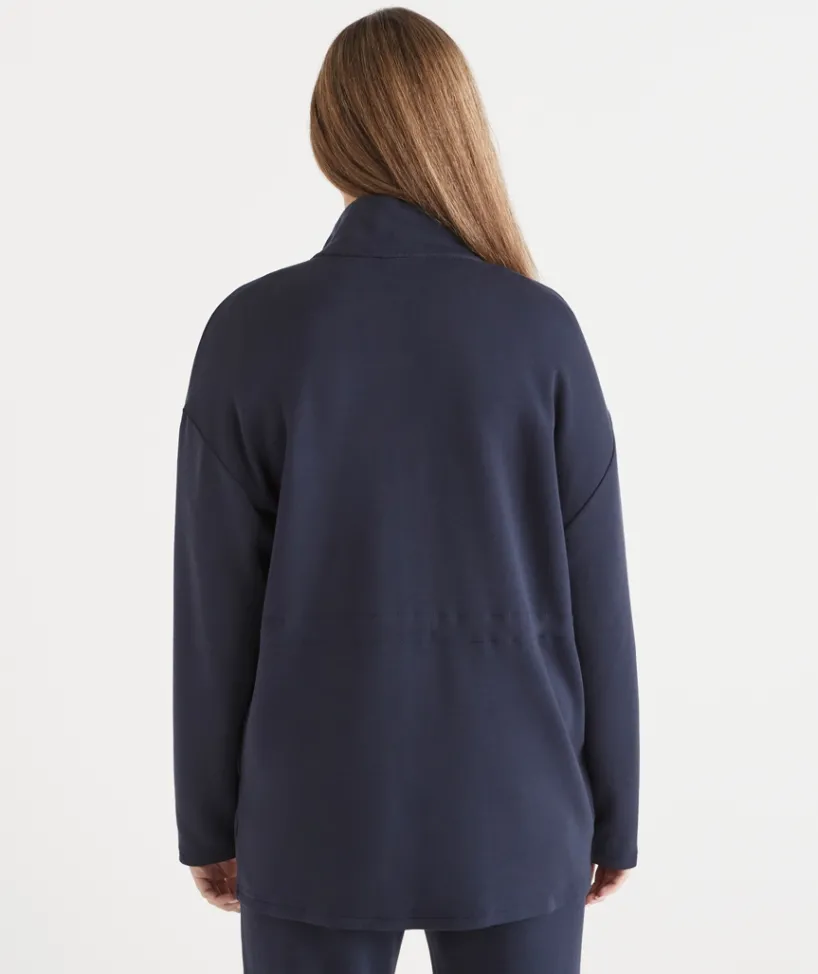 Sussan Loungewear|Jackets & Coats>Cinch Waist Jersey Jacket -
