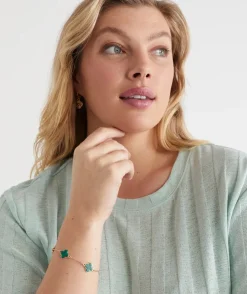 Sussan Jewellery>Clover Chain Bracelet - /Gold