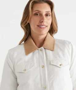 Sussan Jackets & Coats|Jackets>Contrast Collar Puffer Jacket