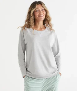 Women Sussan Women's Pyjama Tops|Everyday Icons>Contrast Long Sleeve Pyjama Top