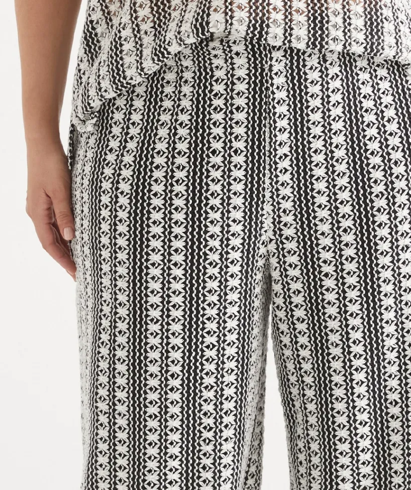 Sussan Pants>Crochet Straight Leg Pant