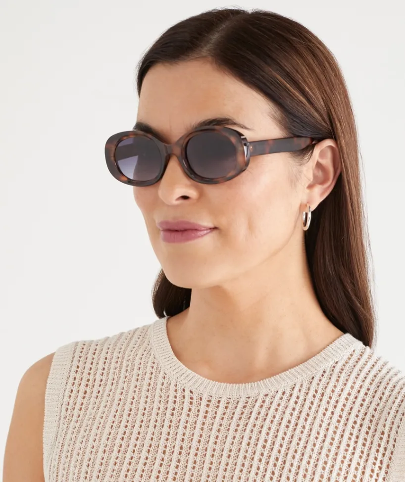 Sussan Sunglasses>Derry Dart Tort Sunglasses