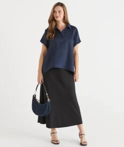 Sussan Skirts>Drawstring Midi Skirt