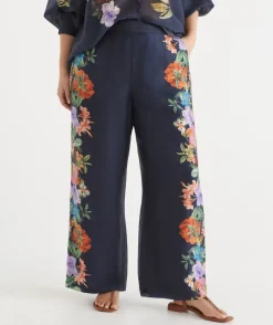 Sussan Matching Sets>Floral Botanical Wide Leg Pant
