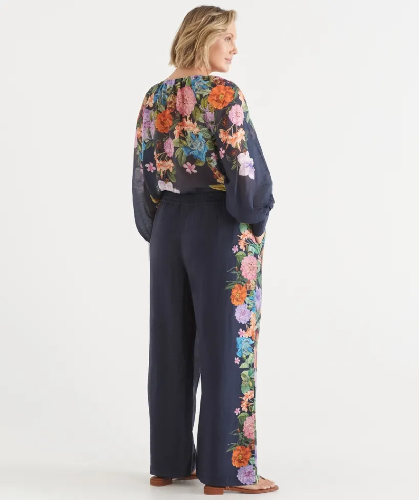 Sussan Matching Sets>Floral Botanical Wide Leg Pant