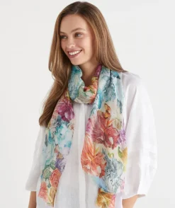 Sussan Scarves>Floral Brights Scarf