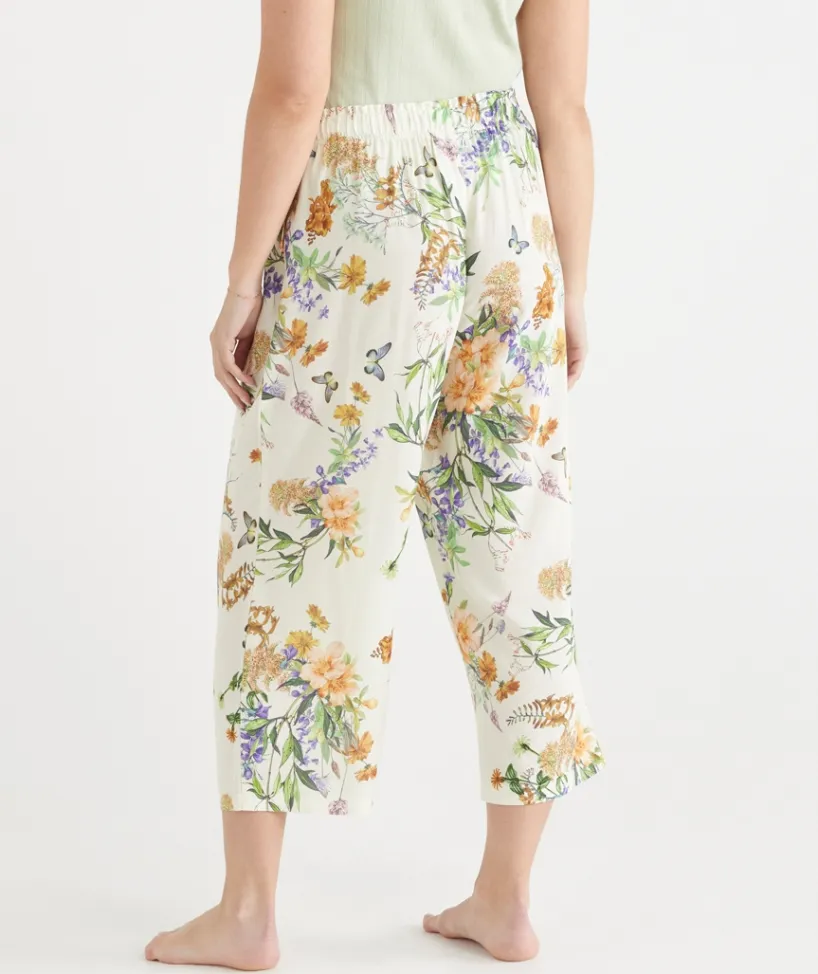 Sussan Pyjama Sets|Pyjama Bottoms>Floral Field Print 3/4 Pyjama Pant