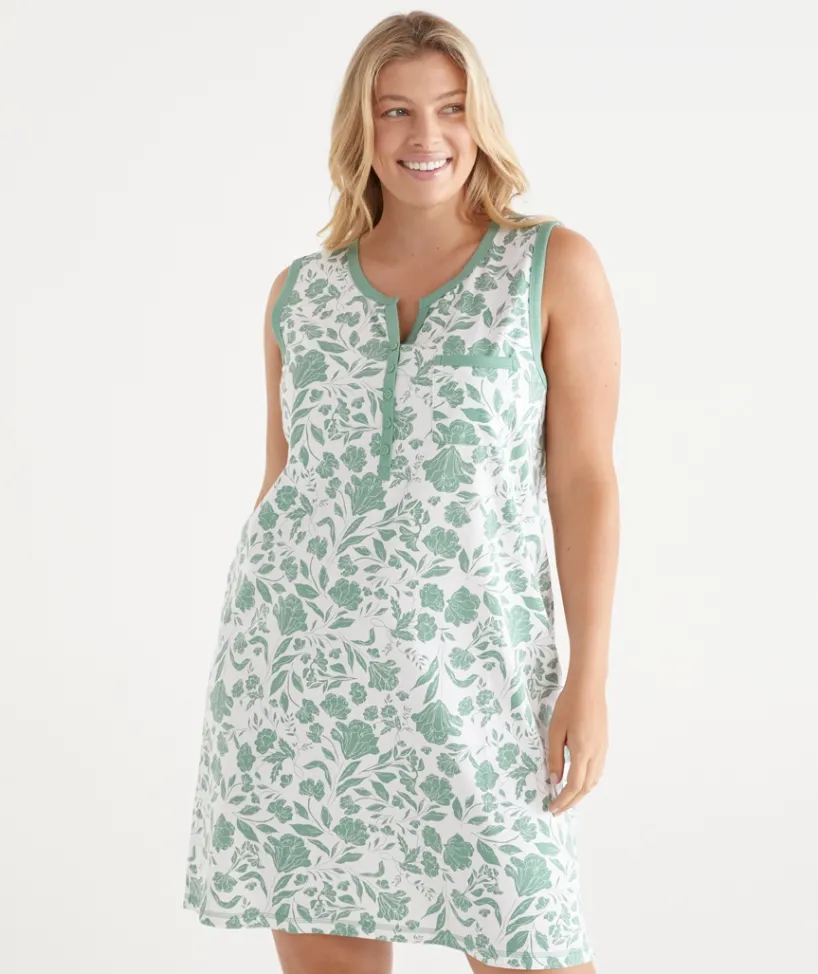 Sussan Nighties|Everyday Icons>Floral Pattern Sleeveless Nightie