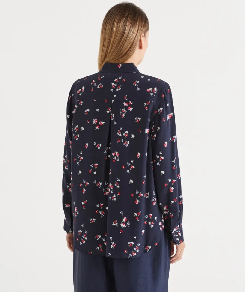 Sussan Tops|Shirts & Blouses>Floral Print Long Sleeve Shirt -