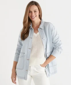 Sussan Denim|Denim Jackets & Shackets><noscript><img width=