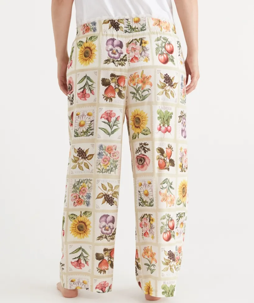 Sussan Pyjama Bottoms>Garden Stamp Print Pyjama Pant