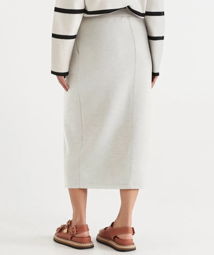 Sussan Loungewear|Skirts>Jersey Stretch Midi Skirt