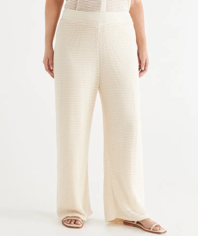 Sussan Pants|Matching Sets>Knit Pointelle Pant