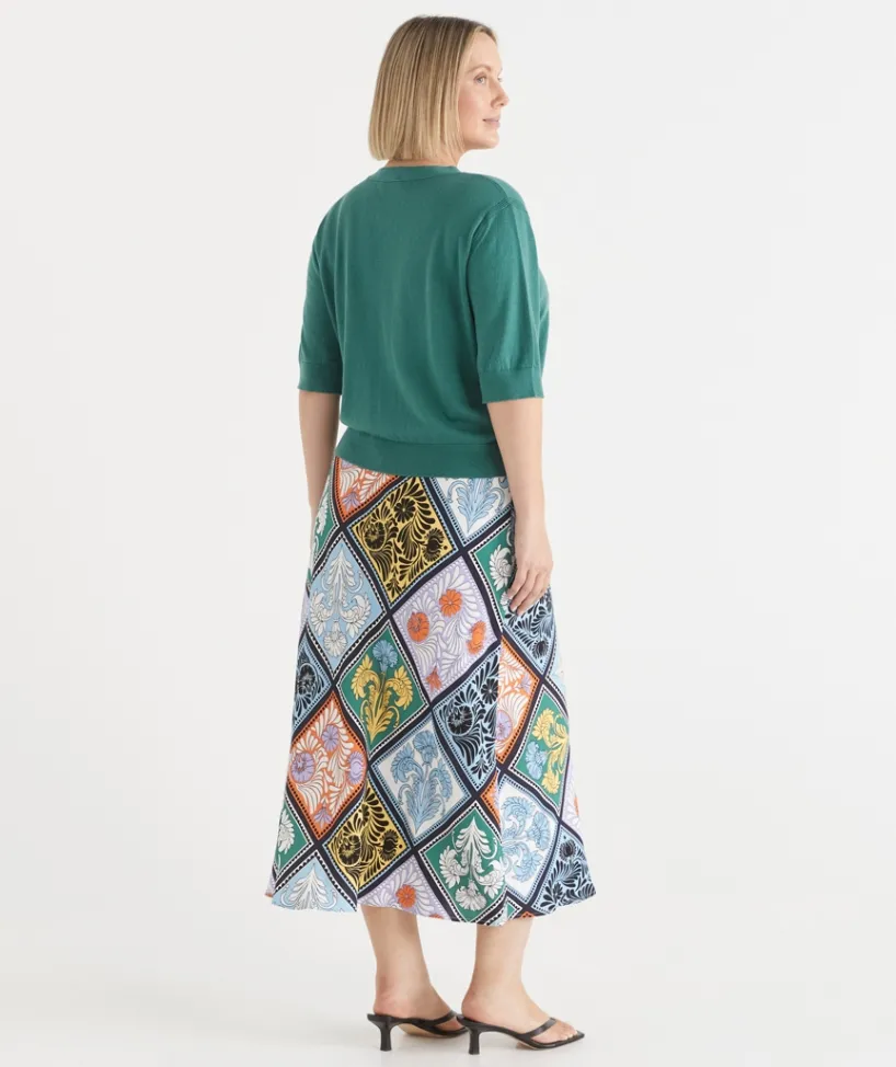 Sussan Knitwear|Tops>Knit Short Sleeve V Nack Cardigan