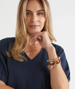 Sussan Jewellery>Layered Beaded Stretch Bracelet Set