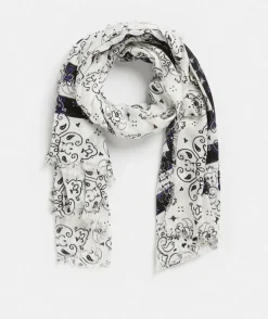 Sussan Knit Accessories|Scarves>Linear Paisley Print Scarf