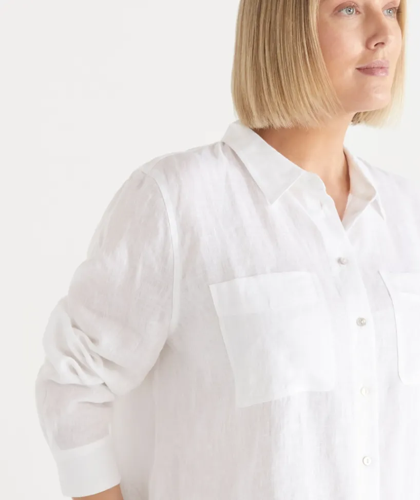 Sussan Tops|Shirts & Blouses>Linen Everyday Shirt