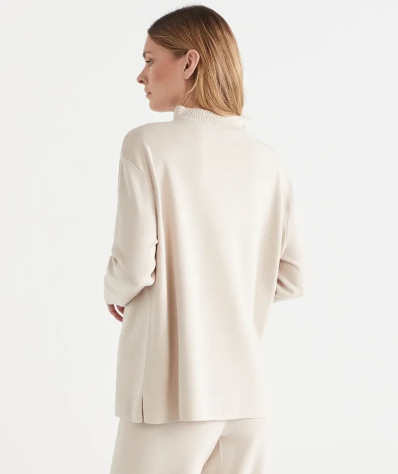 Sussan Tops|Loungewear>Milano Quarter Zip Lounge Jumper