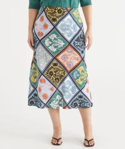 Sussan Matching Sets|Skirts>Mosaic Print Midi Skirt