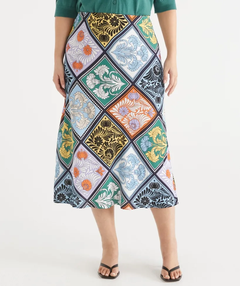 Sussan Matching Sets|Skirts>Mosaic Print Midi Skirt