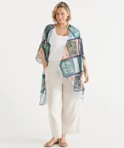 Sussan Wraps & Ponchos>Mosaic Print Serape