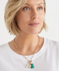 Sussan Jewellery>Multi Stone Chain Necklace