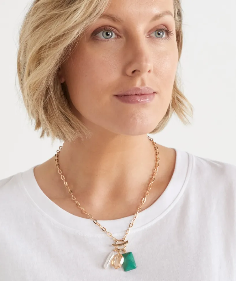 Sussan Jewellery>Multi Stone Chain Necklace