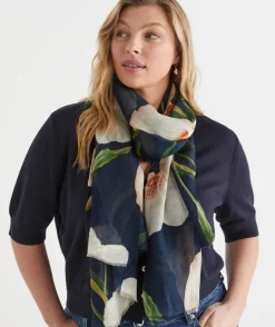 Sussan Scarves>Floral Print Scarf