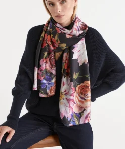 Sussan Knit Accessories|Scarves>Painted Bloom Scarf -