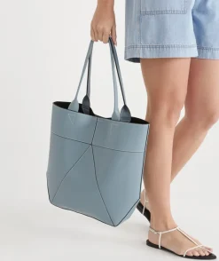 Sussan Bags>Panelled Tote Bag - Blue