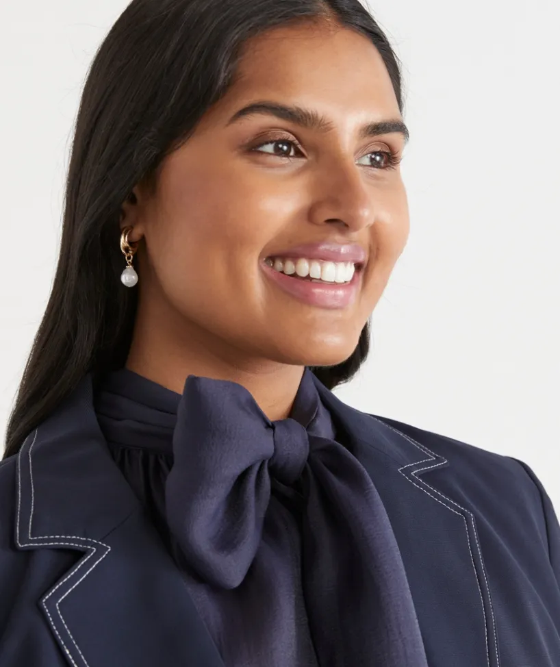 Sussan Jewellery>Pearl Drop Hoop Earring
