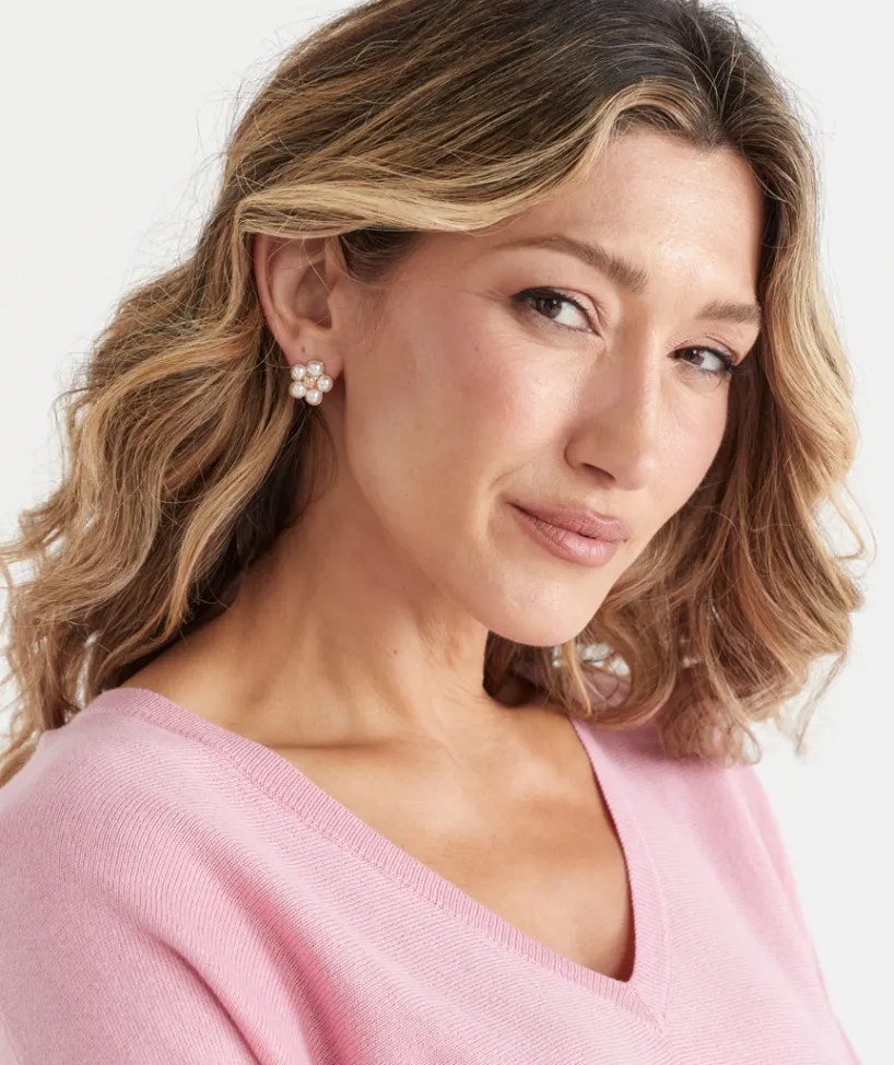 Sussan Jewellery>Flower Gold Stud Earring