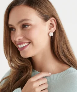 Sussan Jewellery>Pearl Flower Stud Earring