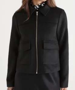 Sussan Jackets & Coats|Jackets>Pocket Detail Zip Front Jacket
