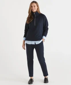 Sussan Tops|Loungewear>Quarter Zip Jumper -