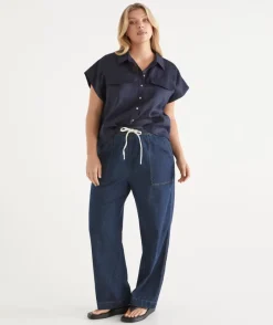 Sussan Pants|Denim>Relaxed Denim Pant
