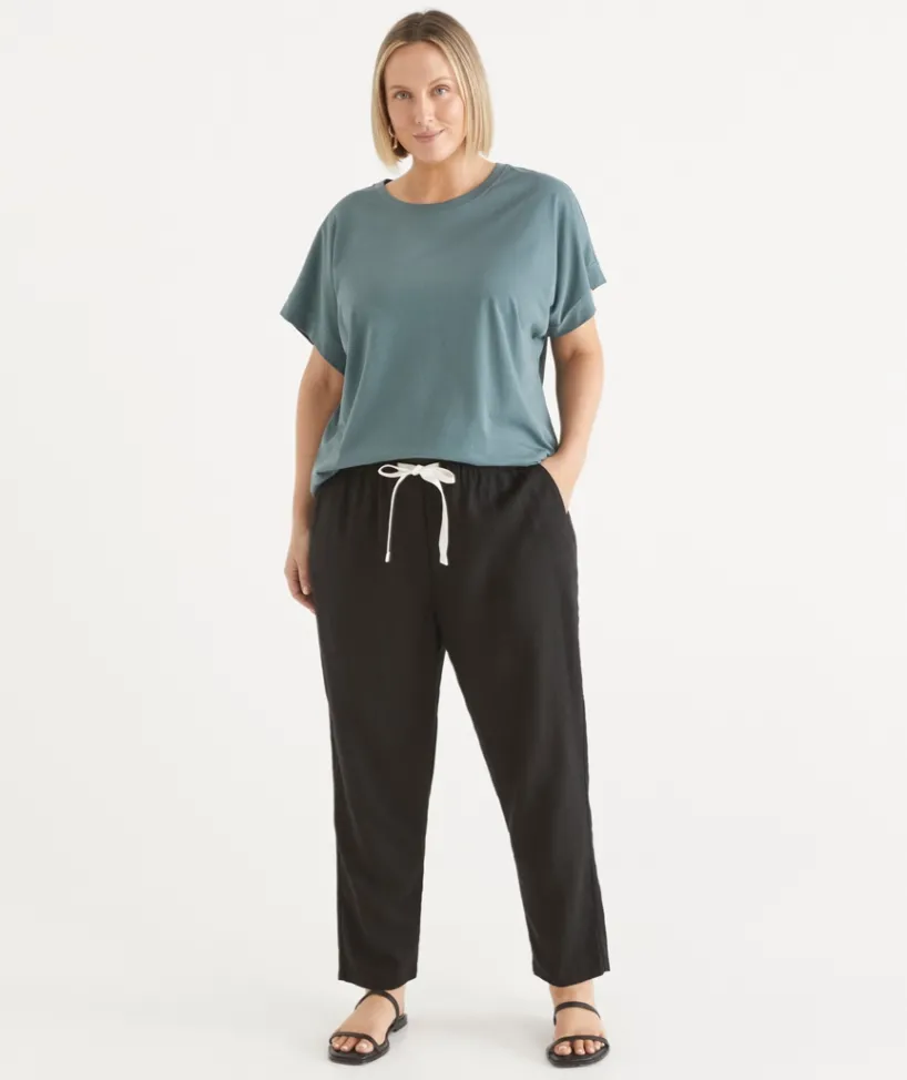 Sussan Pants>Relaxed Drawstring Tapered Pant