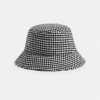 Sussan Hats>Reversible Check Print Bucket Hat