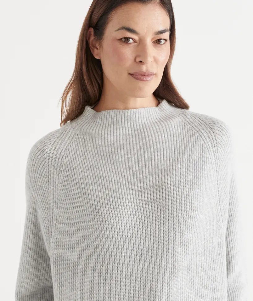 Sussan Tops|Knitwear>Ribbed Batwing Jumper
