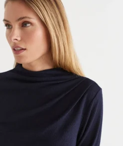 Sussan Tops>Ruched Long Sleeve Top -