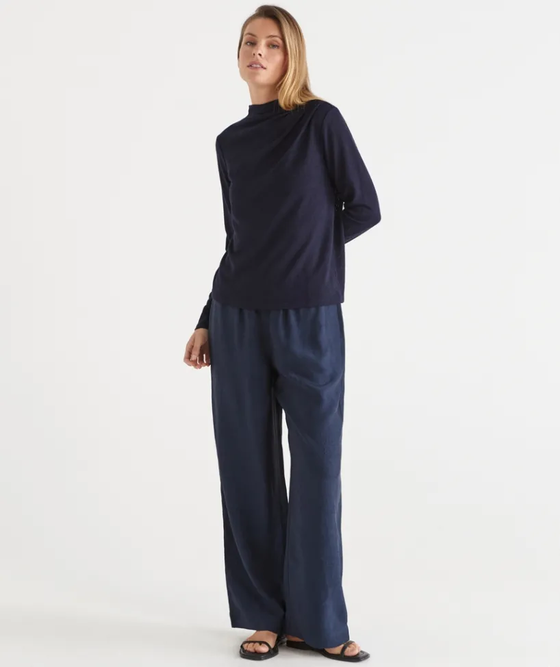 Sussan Tops>Ruched Long Sleeve Top -
